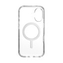 Speck Presidio Perfect-Clear MagSafe - Etui iPhone 16 (Clear / Chrome Finish / Serene Silver)