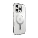 Speck Presidio Perfect-Clear ClickLock & MagSafe - Etui iPhone 16 Pro (Clear / Chrome Finish / Serene Silver)