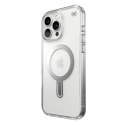 Speck Presidio Perfect-Clear ClickLock & MagSafe - Etui iPhone 16 Pro Max (Clear / Chrome Finish / Serene Silver)