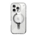 Speck Presidio Perfect-Clear Grip ClickLock & MagSafe - Etui iPhone 16 Pro (Clear / Chrome Finish / Serene Silver)