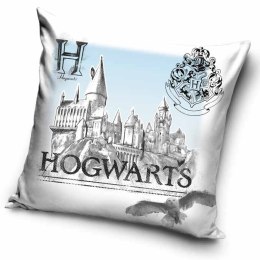 Poszewka dekoracyjna 40x40 Harry Potter biała niebieska welwetowa 12 Carbotex