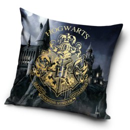 Poszewka dekoracyjna 40x40 Harry Potter czarna złota welwetowa 12 Carbotex