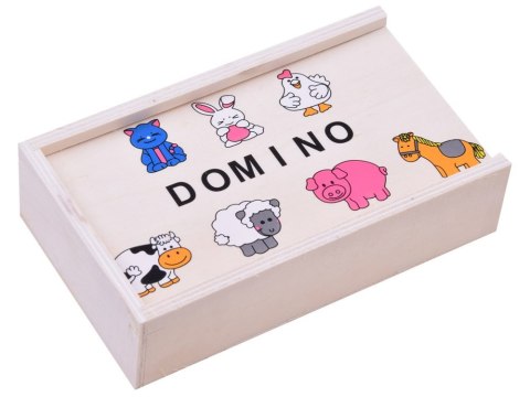 Obrazkowa gra Domino dla dzieci układanka kolorowe zwierzątka ZA2515 Obrazkowa gra Domino dla dzieci układanka kolorowe zwierzątka ZA2515