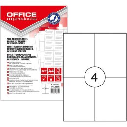 Etykiety Office Products A4 105x148mm białe (100)