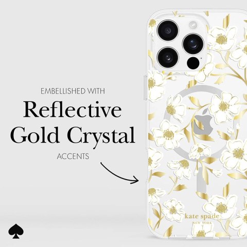 Kate Spade New York Protective Gems MagSafe - Etui iPhone 16 Pro Max (Sunshine Floral) Kate Spade New York Protective Gems MagSafe - Etui iPhone 16 Pro Max (Sunshine Floral)