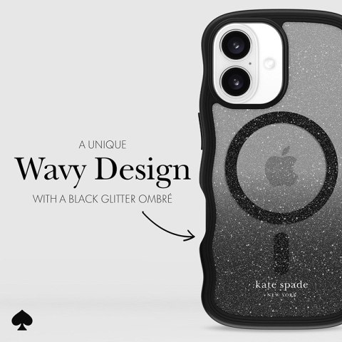 Kate Spade New York Wavy MagSafe - Etui iPhone 16 (Nightfall) Kate Spade New York Wavy MagSafe - Etui iPhone 16 (Nightfall)