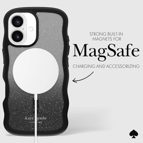 Kate Spade New York Wavy MagSafe - Etui iPhone 16 (Nightfall) Kate Spade New York Wavy MagSafe - Etui iPhone 16 (Nightfall)