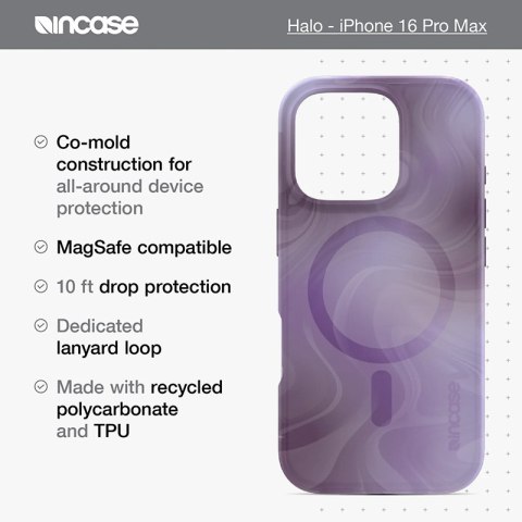 Incase Halo Case MagSafe - Etui iPhone 16 Pro Max (Oil Slick Smoke) Incase Halo Case MagSafe - Etui iPhone 16 Pro Max (Oil Slick Smoke)