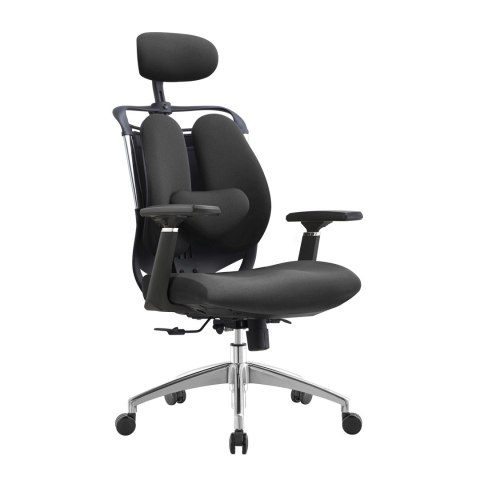 Fotel biurowy ergonomiczny Stelio Czarny Fotel biurowy ergonomiczny Stelio Czarny