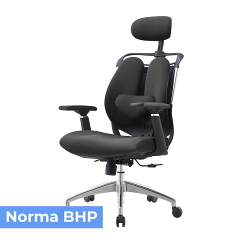 Fotel biurowy ergonomiczny Stelio Czarny Fotel biurowy ergonomiczny Stelio Czarny