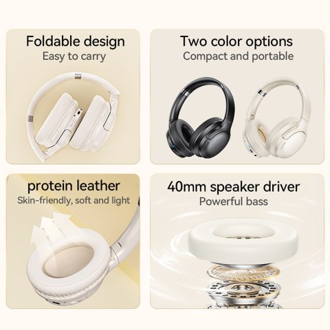 WEKOME M11 Enjoyer Series - Bezprzewodowe słuchawki nauszne Bluetooth V5.3 ANC (Biały) WEKOME M11 Enjoyer Series - Bezprzewodowe słuchawki nauszne Bluetooth V5.3 ANC (Biały)