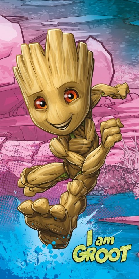 Ręcznik plażowy 70x140 Groot "I am groot" dziecięcy Kids25