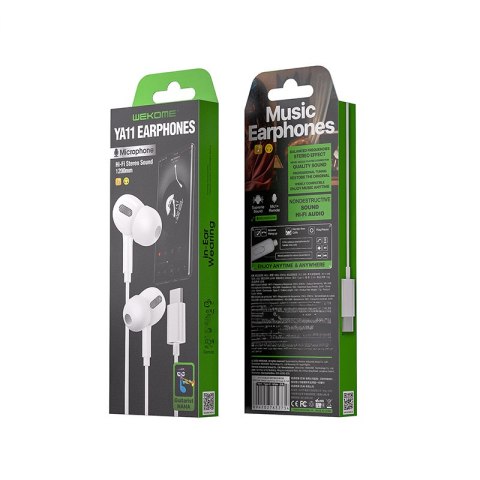 WEKOME YA11 - Słuchawki przewodowe HiFi USB-C (Biały) WEKOME YA11 - Słuchawki przewodowe HiFi USB-C (Biały)