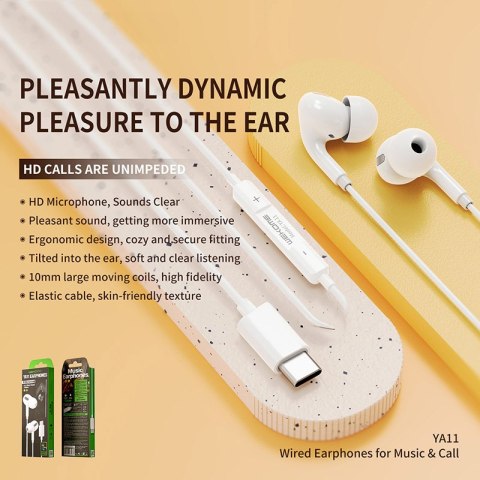 WEKOME YA11 - Słuchawki przewodowe HiFi USB-C (Biały) WEKOME YA11 - Słuchawki przewodowe HiFi USB-C (Biały)