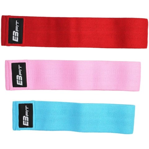 ZESTAW GUM TAŚM DO ĆWICZEŃ HIP BAND 3W1 EB FIT