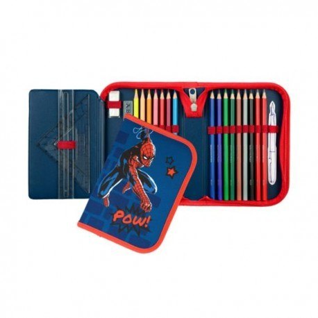 Piórnik z wyposażeniem, spider-man Piórnik z wyposażeniem, spider-man