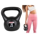 HANTLA KOMPOZYTOWA KETTLEBELL 4 KG ODWAŻNIK ENERO FIT