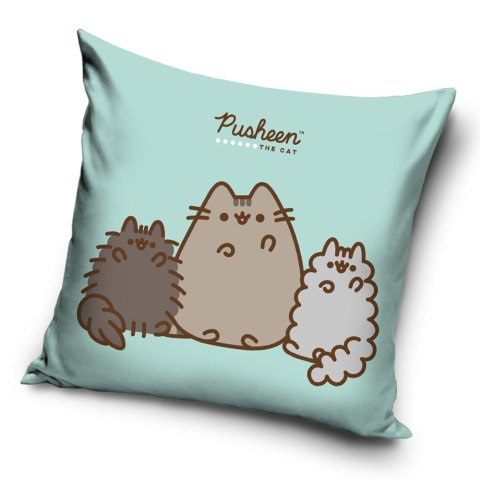 Poszewka poliester 40x40 Pusheen niebieski