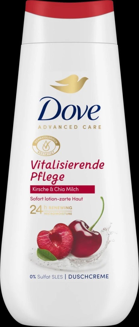 Dove Advanced Care Vitalisierende Pflege Kirsche & Chia Milch Żel pod Prysznic 225 ml