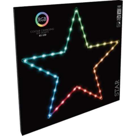 LAMPKA DEKORACYJNA GWIAZDA ADWENTOWA WISZĄCA 45LED RGB LAMPKA DEKORACYJNA GWIAZDA ADWENTOWA WISZĄCA 45LED RGB