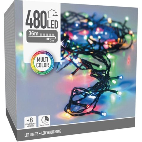 LAMPKI CHOINKOWE ŁAŃCUCH ŚWIETLNY 480 LED TIMER MULTIKOLOR