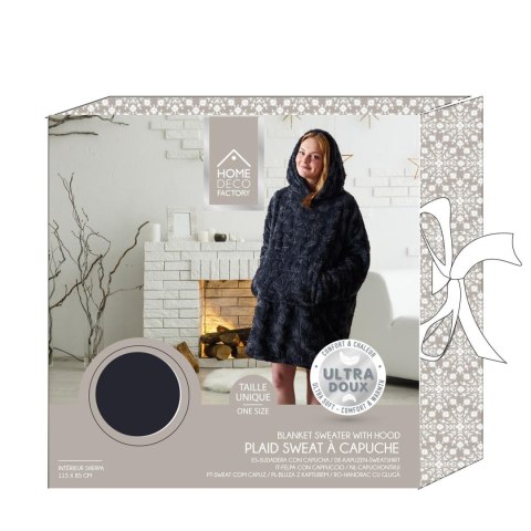 Bluza / snuddie z syntetycznego futerka szara Bluza / snuddie z syntetycznego futerka szara