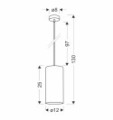 Aragona lampa wisz¹ca czarny 1x60 E27 aba¿ur korkowy