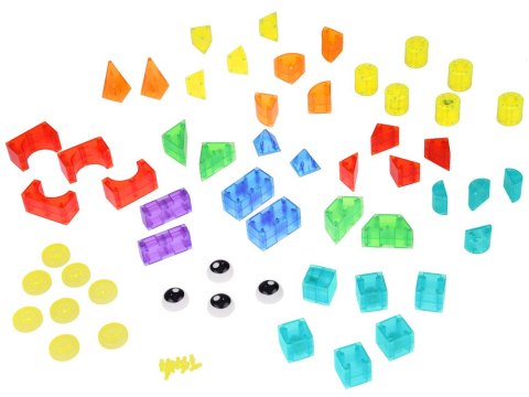 Klocki magnetyczne 3D Podświetlane klocki magnetyczne 64 ele ZA5240 Klocki magnetyczne 3D Podświetlane klocki magnetyczne 64 ele ZA5240