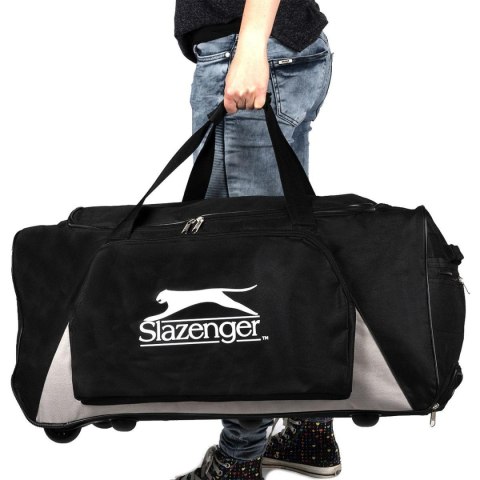 TORBA SPORTOWA PODRÓŻNA Z KÓŁKAMI SLAZENGER CZARNA TORBA SPORTOWA PODRÓŻNA Z KÓŁKAMI SLAZENGER CZARNA