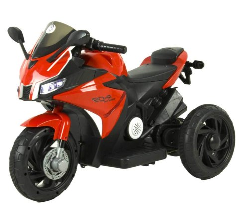 Motor na akumulator dla dzieci Trike światła muzyka Pilot zdalnego sterowania MOTO-S-6-CZERWONY Motor na akumulator dla dzieci Trike światła muzyka Pilot zdalnego sterowania MOTO-S-6-CZERWONY