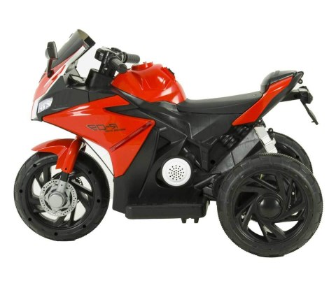 Motor na akumulator dla dzieci Trike światła muzyka Pilot zdalnego sterowania MOTO-S-6-CZERWONY Motor na akumulator dla dzieci Trike światła muzyka Pilot zdalnego sterowania MOTO-S-6-CZERWONY