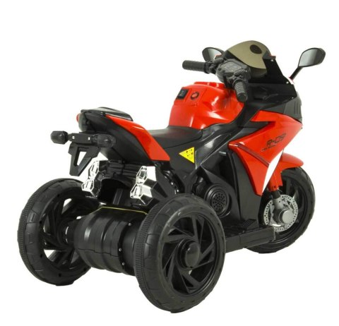 Motor na akumulator dla dzieci Trike światła muzyka Pilot zdalnego sterowania MOTO-S-6-CZERWONY Motor na akumulator dla dzieci Trike światła muzyka Pilot zdalnego sterowania MOTO-S-6-CZERWONY
