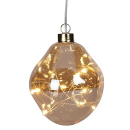 BOMBKA FORMÓWKA SZKLANA KROPLA LED 10CM - GOLD