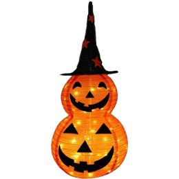 DYNIA DEKORACYJNA Z KAPELUSZEM 90CM HALLOWEEN 50LED