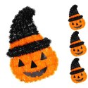 FIGURKA DEKORACYJNA DYNIA 35CM HALLOWEEN POMARAŃCZOWY PASEK