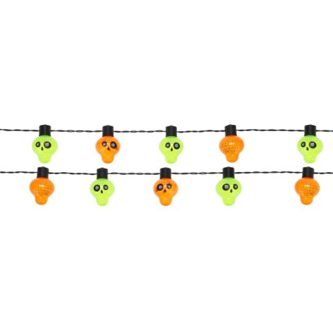 GIRLANDA HALLOWEEN CZASZKI 10LED