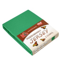 Prześcieradło jersey z gumką 60x120 zielone trawiaste 049 grube 150g/m2 KARO