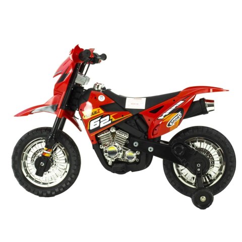 Motor na akumulator dla dzieci 2 x 45 SWIECACE KOŁA SKÓRA MOTO-M-9-CZERWONY Motor na akumulator dla dzieci 2 x 45 SWIECACE KOŁA SKÓRA MOTO-M-9-CZERWONY
