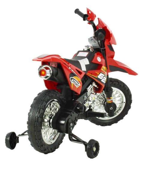 Motor na akumulator dla dzieci 2 x 45 SWIECACE KOŁA SKÓRA MOTO-M-9-CZERWONY Motor na akumulator dla dzieci 2 x 45 SWIECACE KOŁA SKÓRA MOTO-M-9-CZERWONY