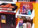 Duży sklep supermarket cukiernia kawiarenka + wózek akcesoria ZA4638