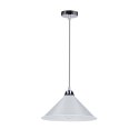 Avola lampa wisz¹ca chromowy 26 1x60W E27 klosz bia³y