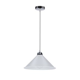 Avola lampa wisz¹ca chromowy 26 1x60W E27 klosz bia³y