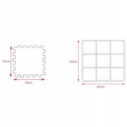 Puzzle piankowe mata Eva 10szt zwierzęta CB-115