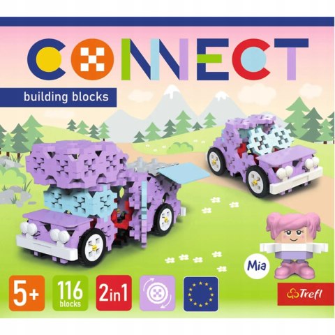 Zestaw klocków Connect 2w1 - Kamper / Urocze autko Trefl 61968 Zestaw klocków Connect 2w1 - Kamper / Urocze autko Trefl 61968