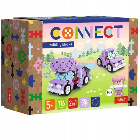 Zestaw klocków Connect 2w1 - Kamper / Urocze autko Trefl 61968 Zestaw klocków Connect 2w1 - Kamper / Urocze autko Trefl 61968