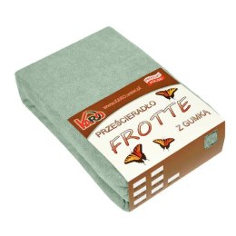 Prześcieradło frotte z gumką 60x120 oliwkowe 013 grube 200g/m2 KARO