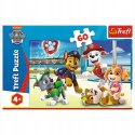 Puzzle Psi patrol 60 elementów Psi Patrol w świecie piesków Trefl 17392