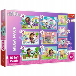 Puzzle Trefl Koci domek Gabi Puzzle 10w1 329 el. W świecie Gabi 96003