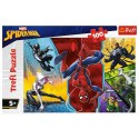 Puzzle Trefl Marvel Spider-Man 100 elementów Do góry nogami 16347