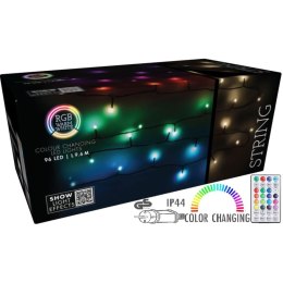 LAMPKI CHOINKOWE ŁAŃCUCH ŚWIETLNY 96 LED RGB Z PILOTEM